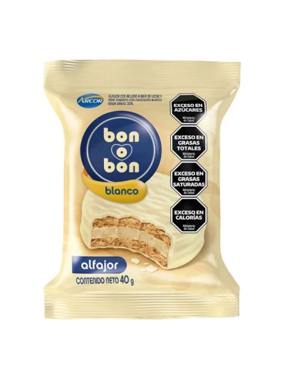 Alfajor Bon o Bon Blanco...
